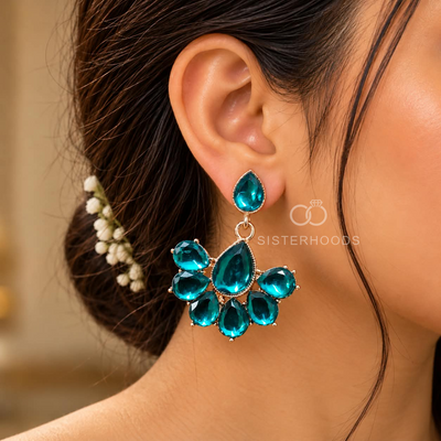 Floral Cluster Festival Dangle Earrings