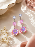 Multicolour beaded flower dangle earring with sparkling round accents | SISTERHOODS-SHA256:0c240672a0e3b8c68cd23ce5f926eeef64ae09ccbf1a1c56487842fde79369ae
