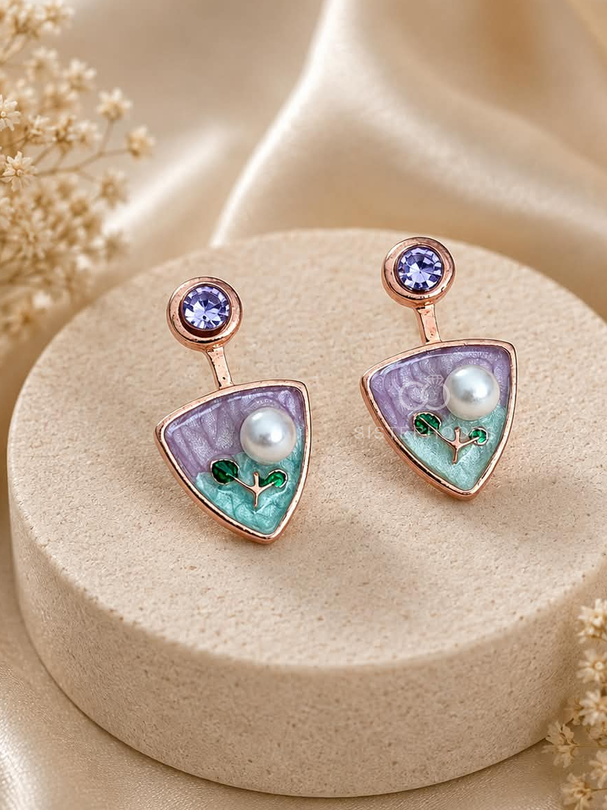 Multicolour triangle drop earrings with lilac, mint, blue-purple and white details | SISTERHOODS-SHA256:da28783b7cfc9b532a801cc8b77ec10e27488d683b89bf98a53622d87568434d